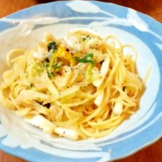 いかとセロリの明太パスタ☆